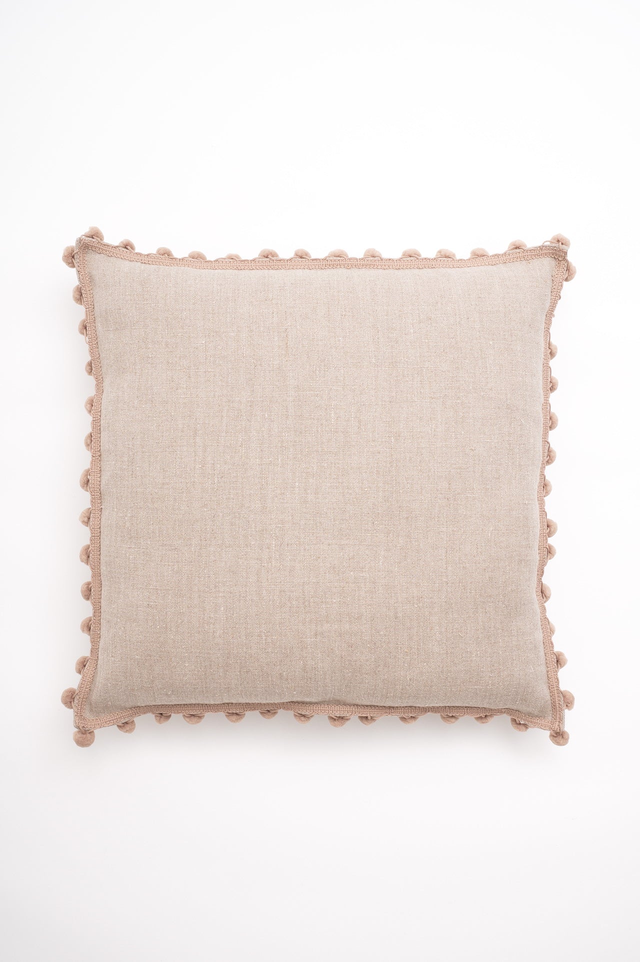 French pom-pom trim pillowcase