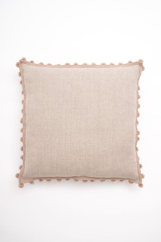 French pom-pom trim pillowcase