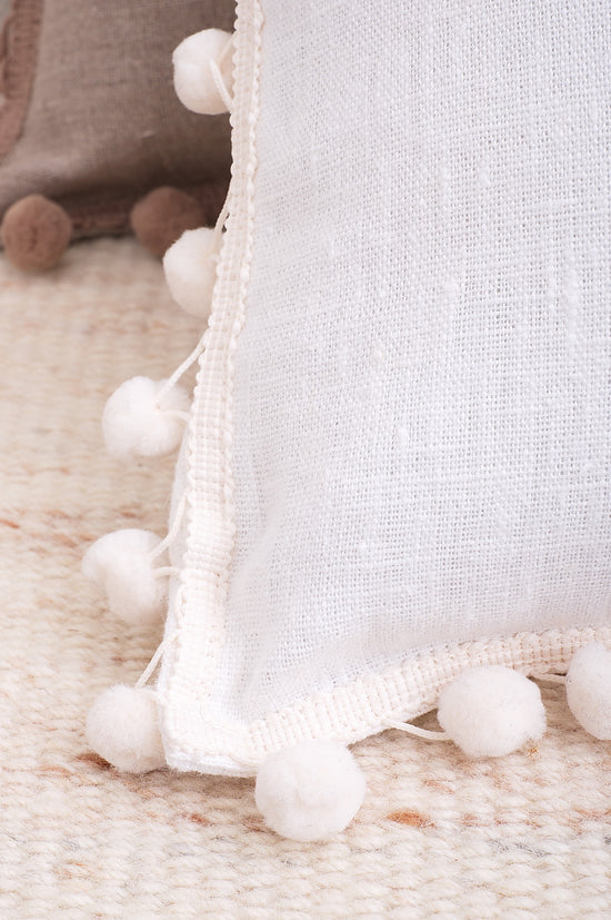 French pom-pom trim pillowcase