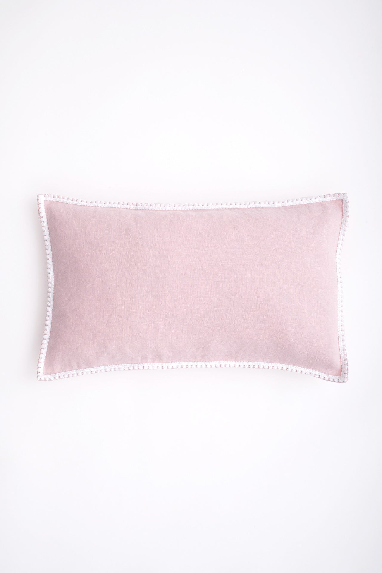 French pom-pom trim pillowcase