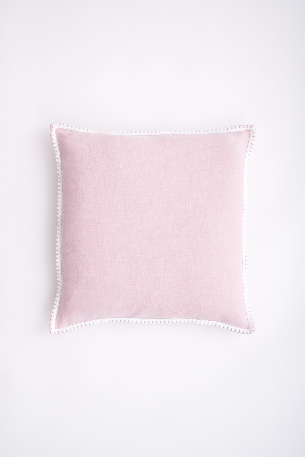 French pom-pom trim pillowcase