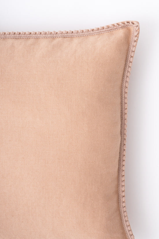 French pom-pom trim pillowcase