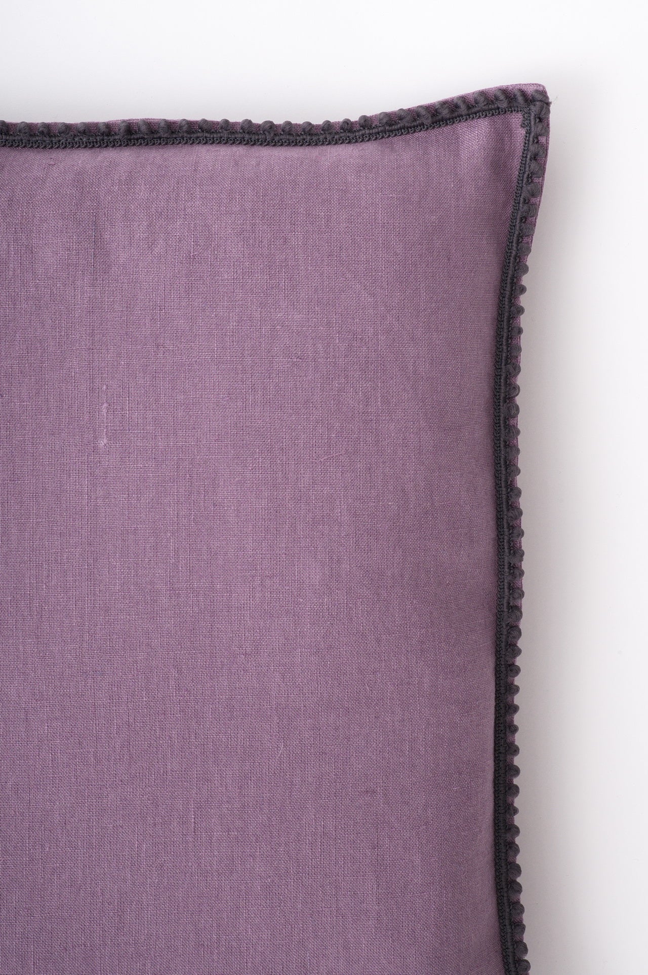 French pom-pom trim pillowcase