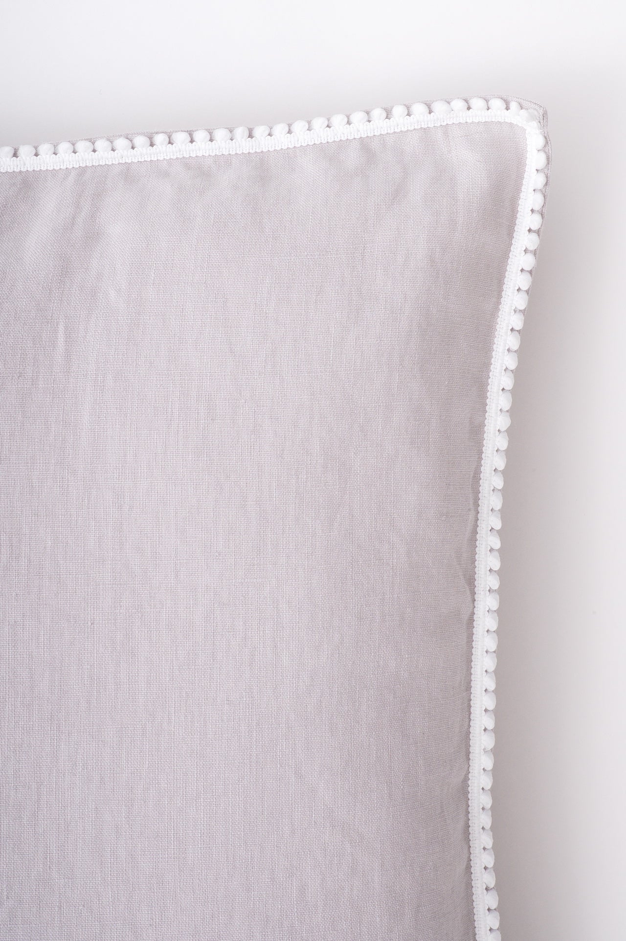 French pom-pom trim pillowcase