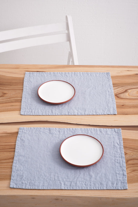 Blue Linen Placemats 