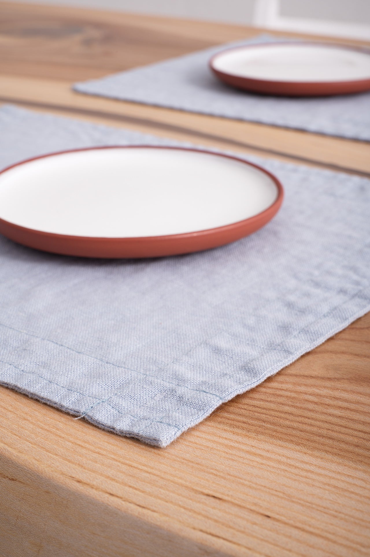 Airy Blue Linen Placemats