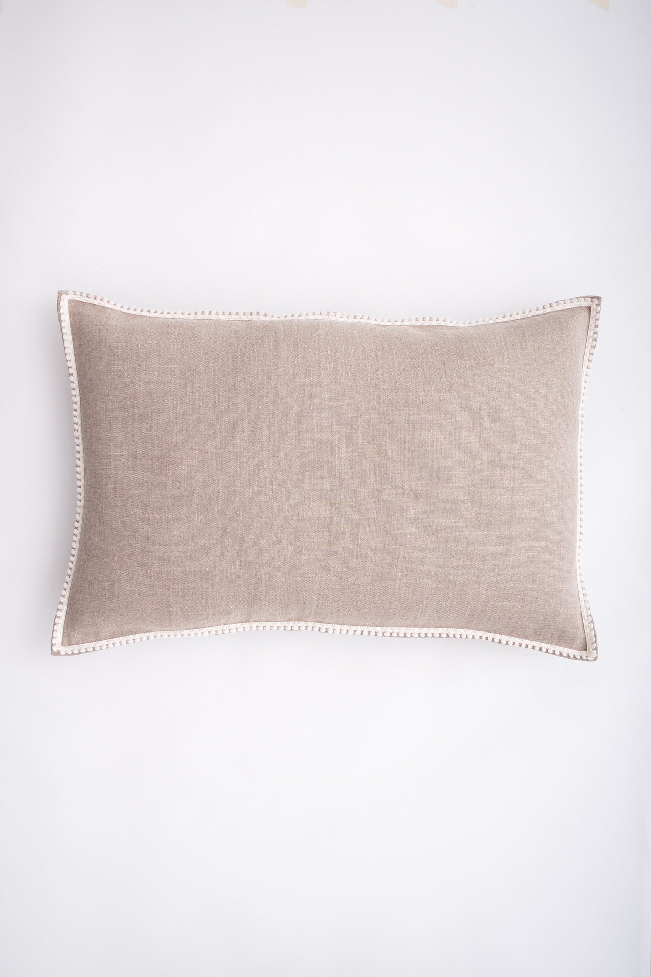 French pom-pom trim pillowcase