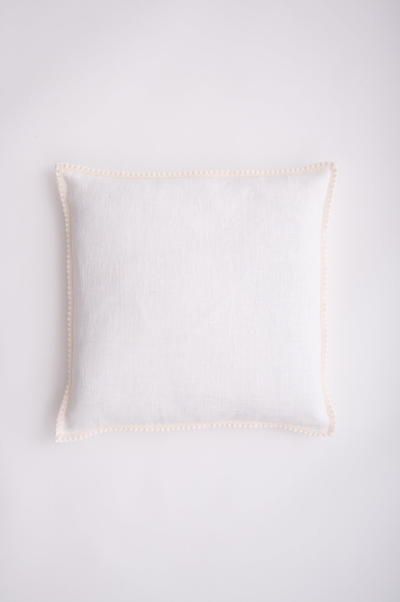 French pom-pom trim pillowcase